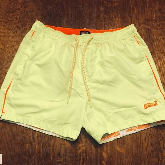 Superdry Beach Volley Swim Shorts XL-Sunblast Yellow - Picture 1 of 14